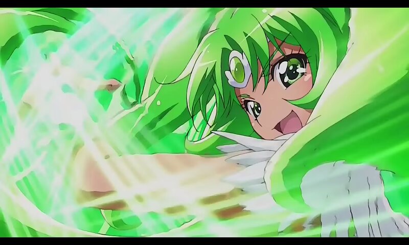 Green-haired Anime Girl — Green, Energetic, Green Energy