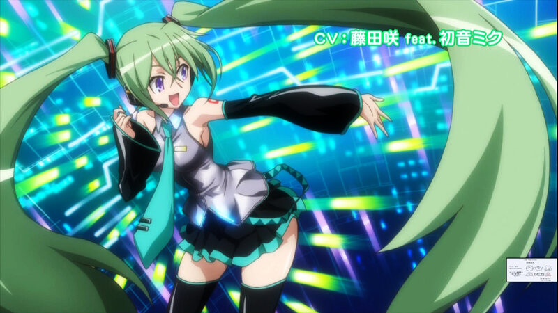 Green-haired Anime Girl — Green, Energetic, Headset