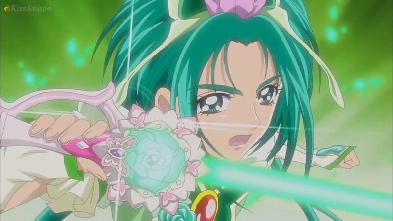 Green-haired Anime Girl — Green, Energetic, Sword
