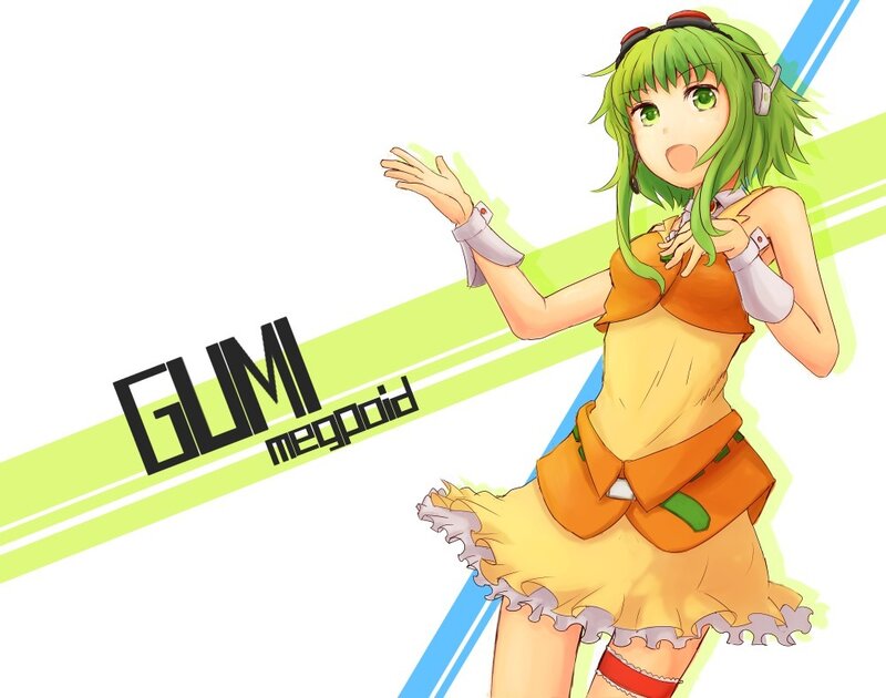 Green-haired Anime Girl — Green, Energetic