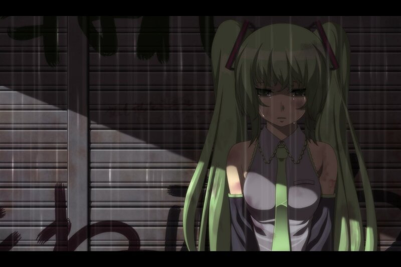 Green-haired Anime Girl — Green, Melancholic
