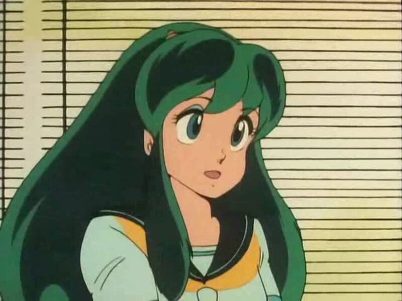 Green-haired Anime Girl — Green, Neutral, Anime Character, Window Blinds