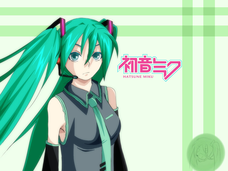 Green-haired Anime Girl — Green, Neutral