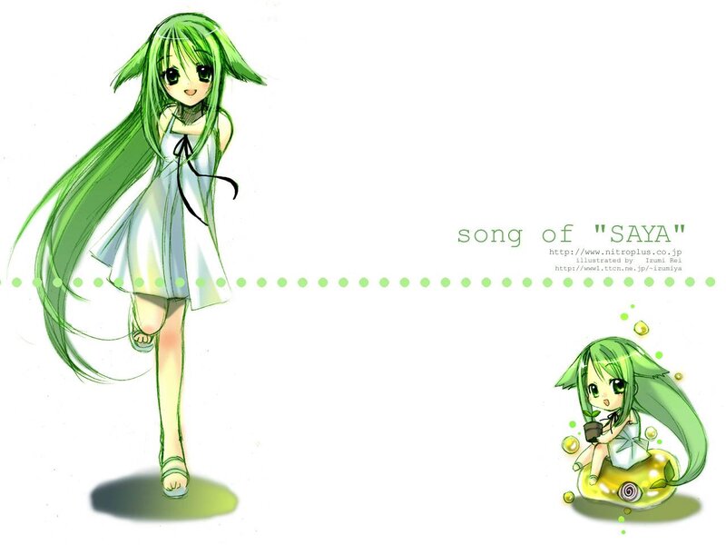 Green-haired Anime Girl — Green, Playful, Chibi Version