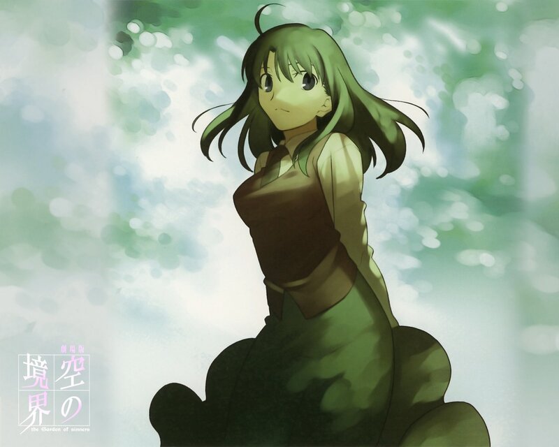 Green-haired Anime Girl — Green, Serene, Anime Character