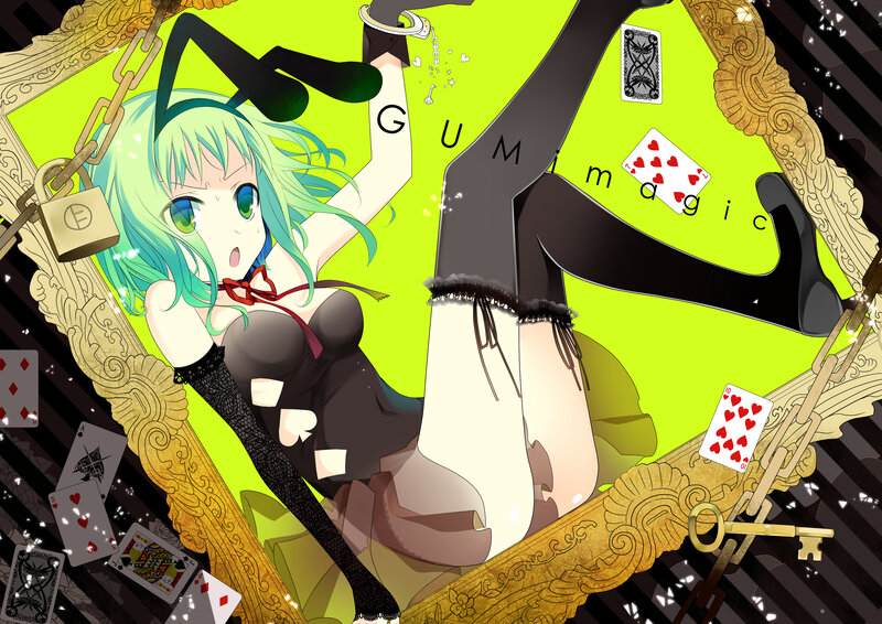 Green-haired Anime Girl — Lime Green