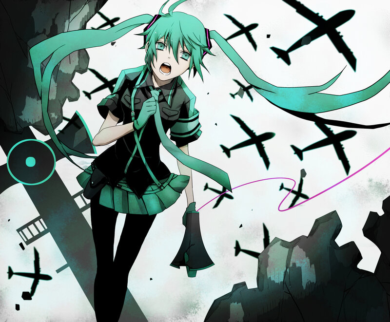 Green-haired Anime Girl — Teal, Chaotic