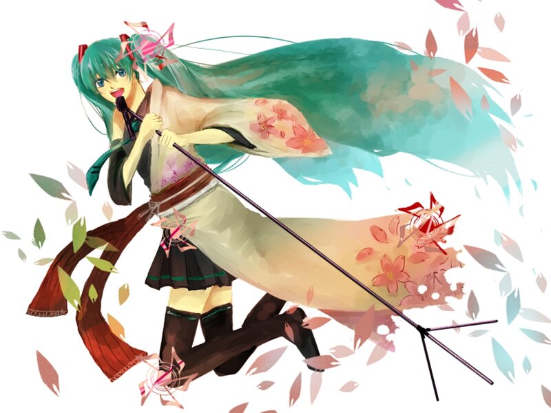 Green-haired Anime Girl — Teal, Dynamic