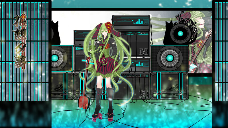 Green-haired Anime Girl — Teal, Energetic