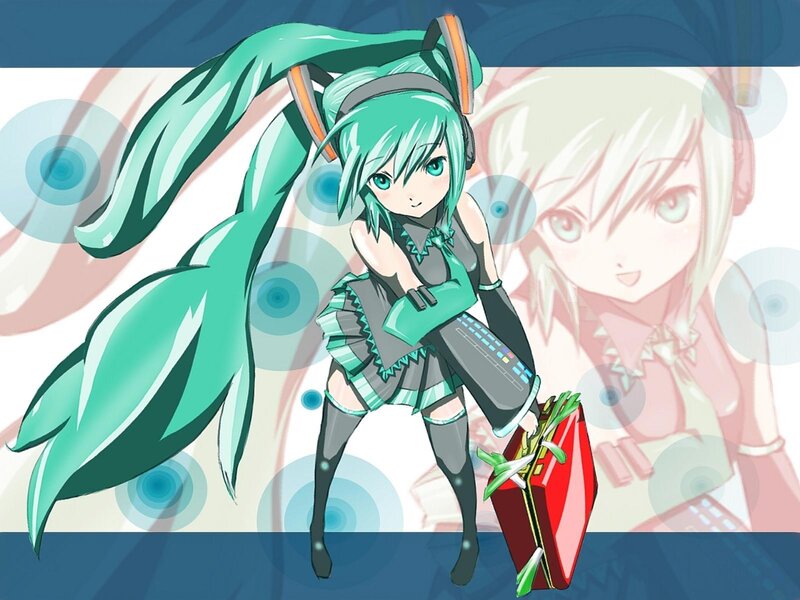 Green-haired Anime Girl — Teal