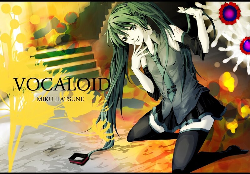 Green-haired Anime Girl — Yellow, Dramatic