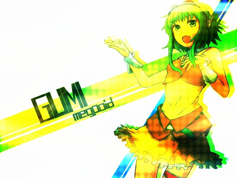 Green-haired Anime Girl — Yellow