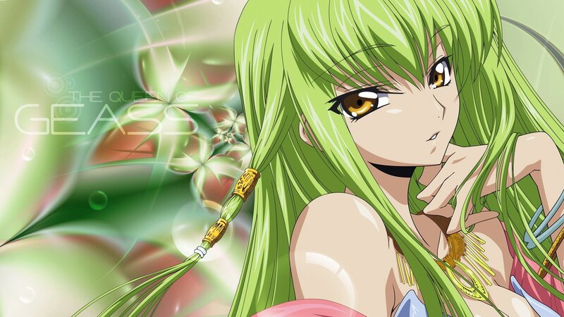 green-haired anime queen