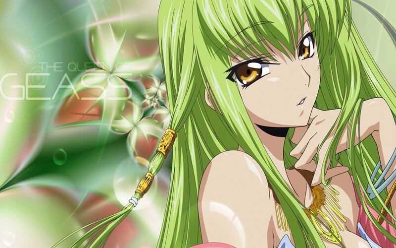 green-haired anime queen