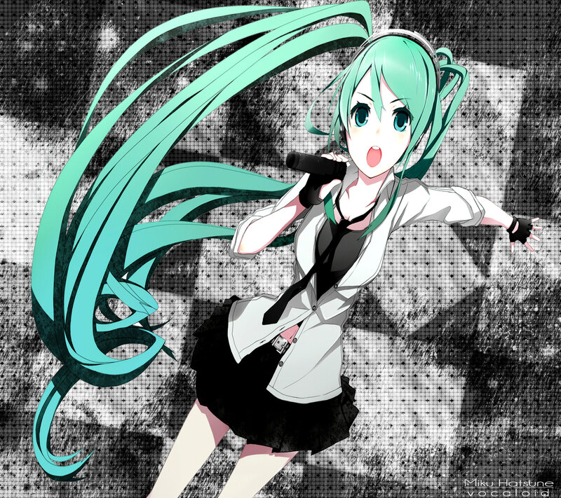 Green-haired Anime Singer — Cyan