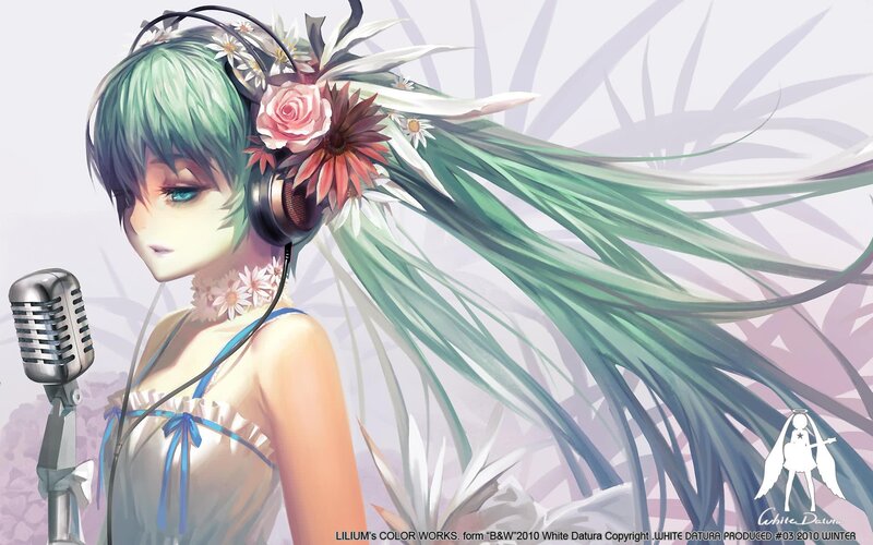 Green-haired Anime Singer — Green, Serene