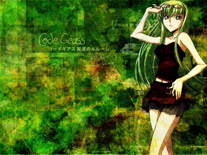 Green-haired Anime Woman — Green, Dramatic, Glasses