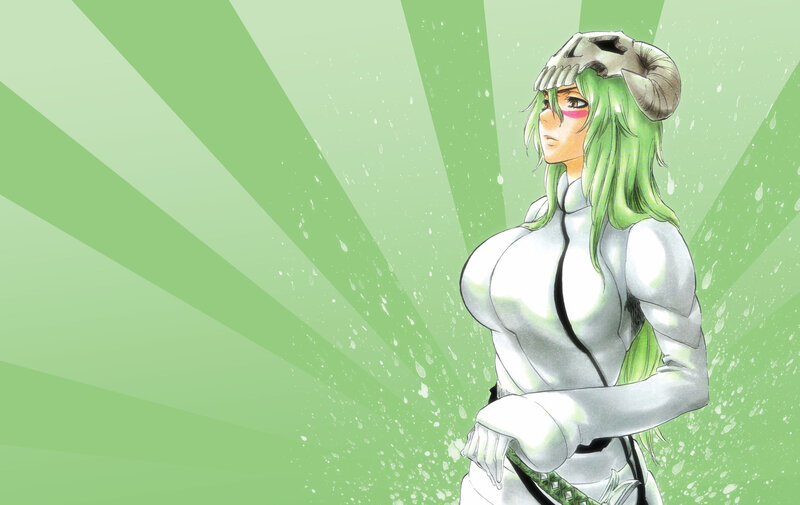 Green-haired Anime Woman — Green, Dramatic, Manga