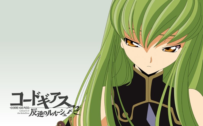 Green-haired Anime Woman — Green, Serious
