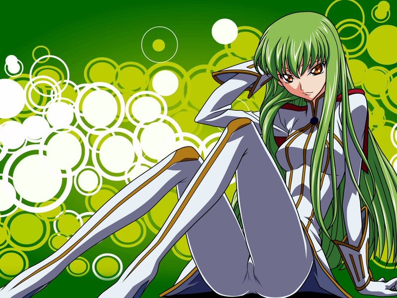 Green-haired Anime Woman — Green