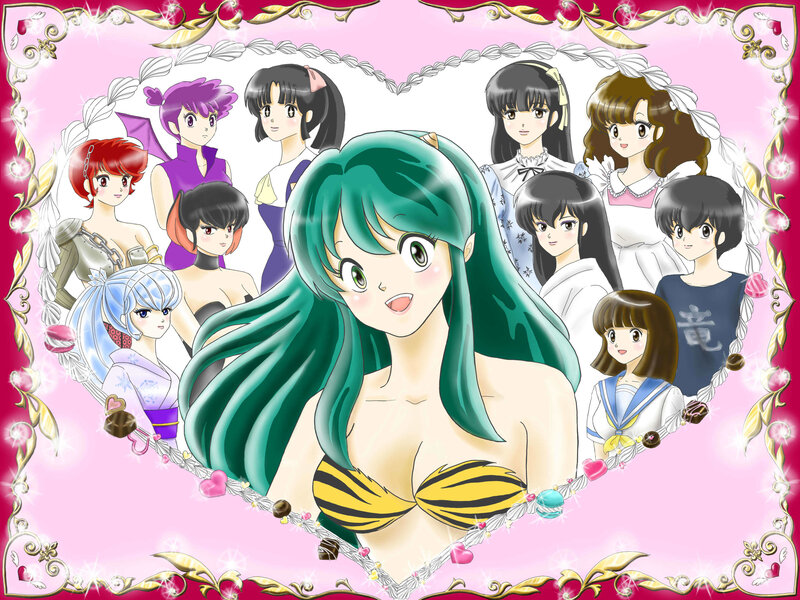 Green-haired Anime Woman — Pink, Playful, Manga