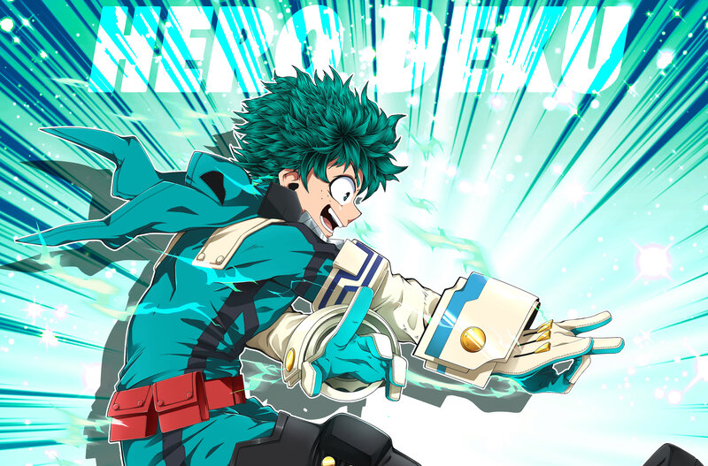 Green-haired Boy in Action — Teal