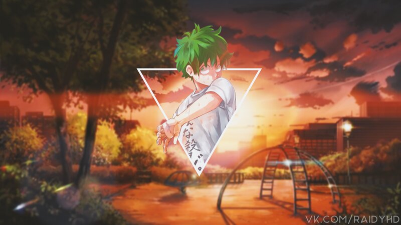 Green-haired Boy in Park