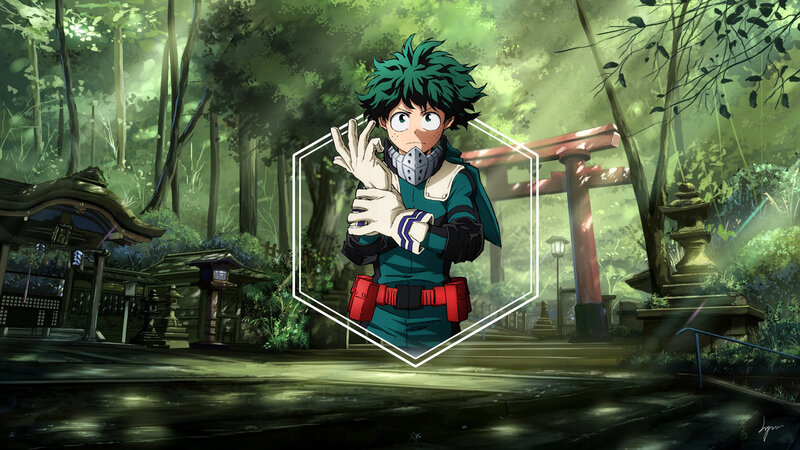 Green-haired Boy in Uniform