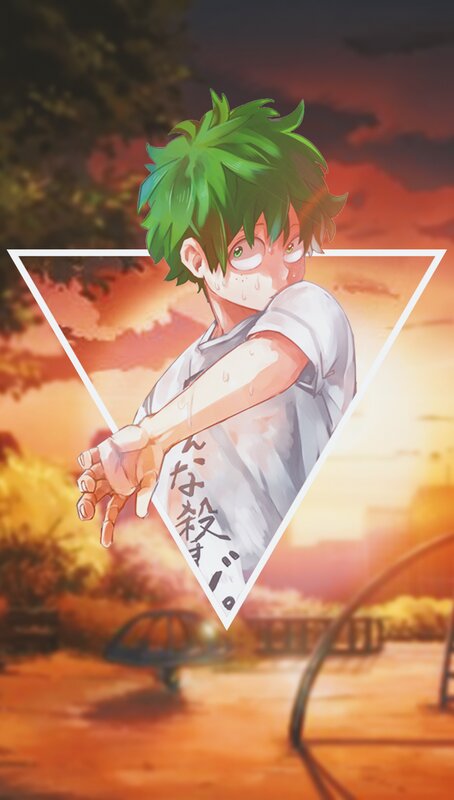 Green-haired Boy in White Shirt