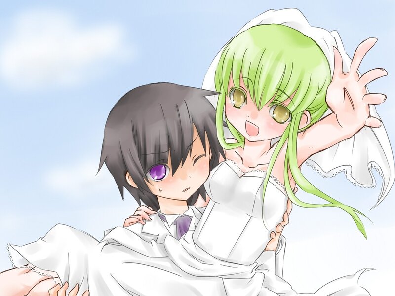Green-haired Bride and Groom