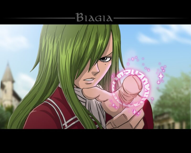 Green-haired Character Casting Spell