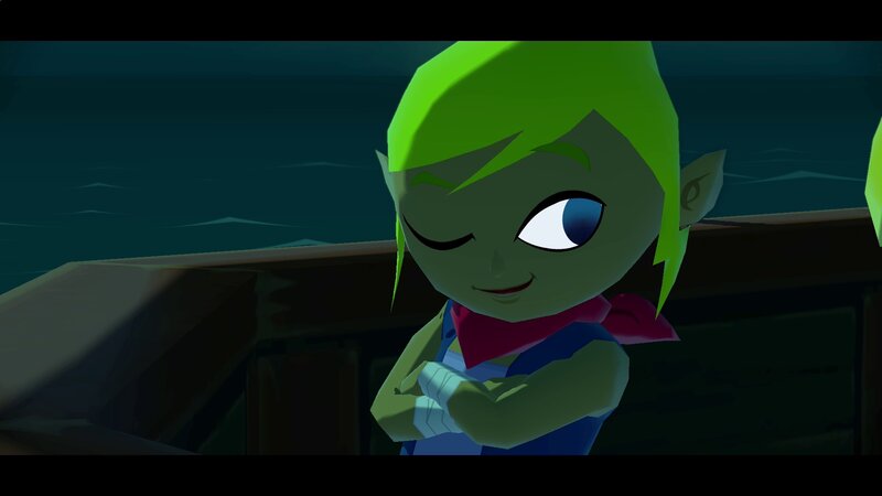Green-haired Character — Green, Calm, Night