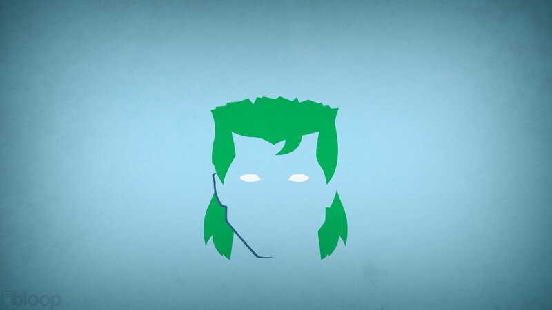 Green-haired Character Head