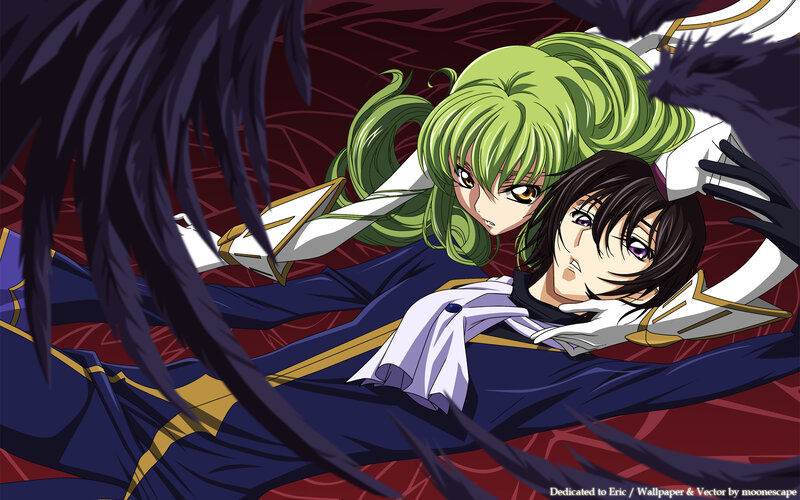 Green-haired Character Holding Another — Blue