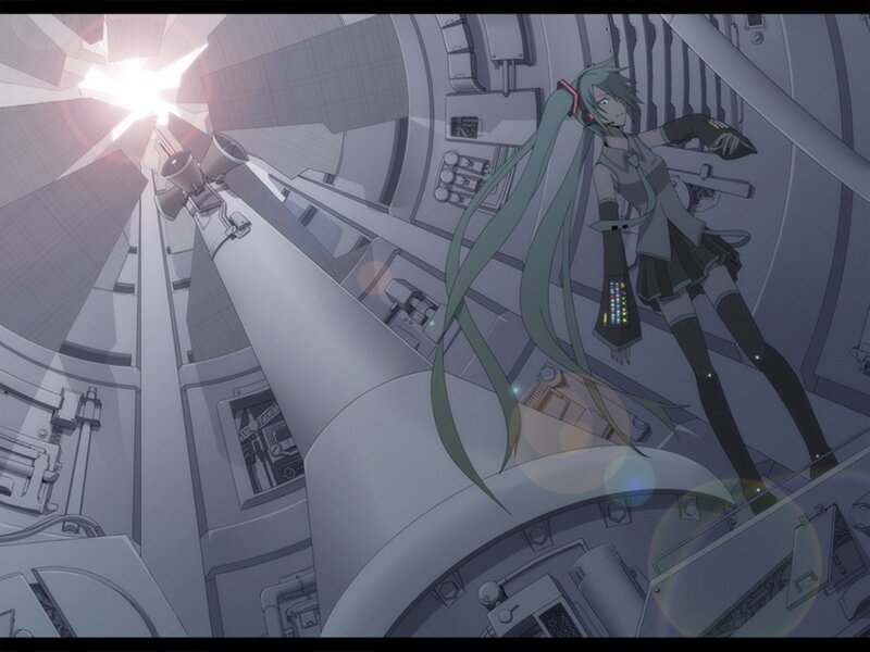 Green-haired Character in Cockpit