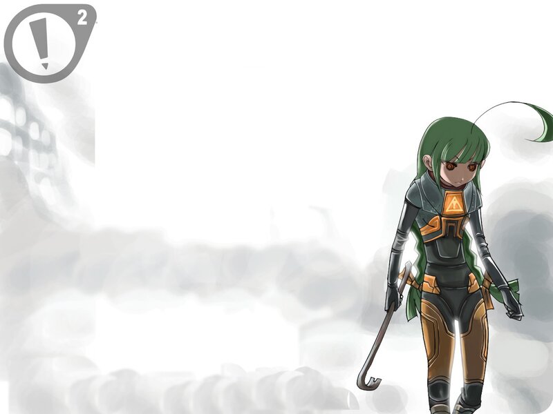 green-haired character with crowbar