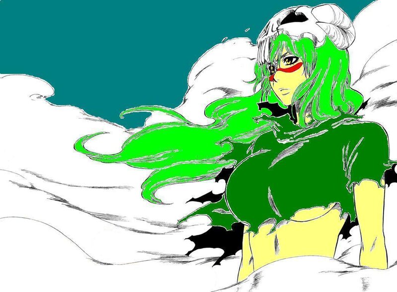 Green-haired Character with Horns — Green