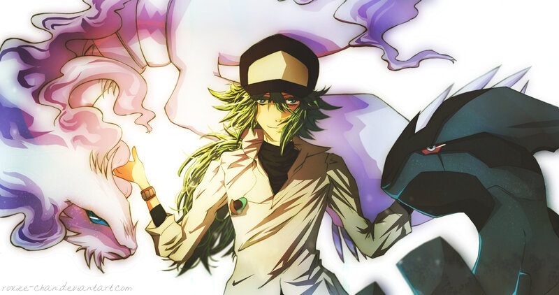 Green-haired Character with Pokémon