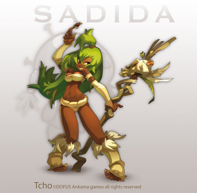 Green-haired Character with Staff