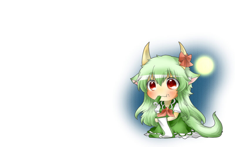 Green-haired Chibi Character — Green