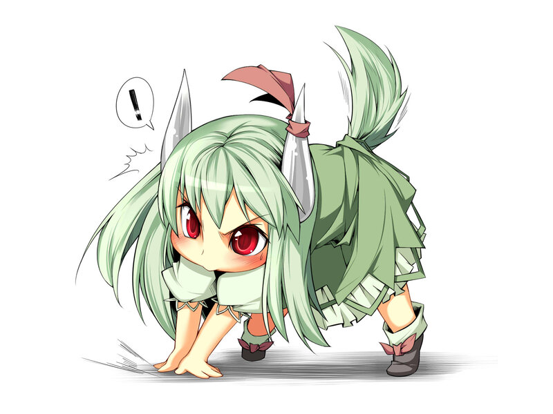 Green-haired Chibi Character