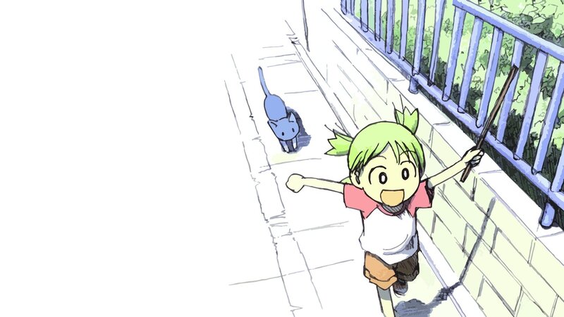 Green-haired Child with Cat