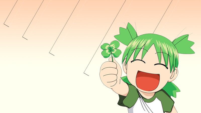 Green-haired Child with Clover