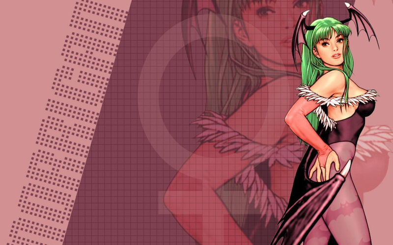 green-haired demon woman