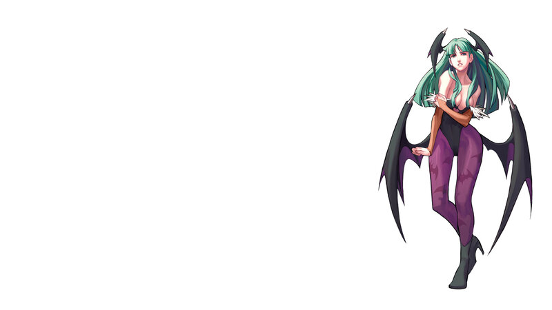 green-haired demon woman character