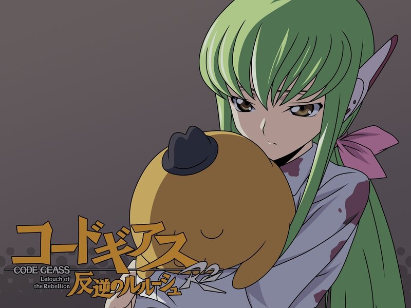 Green-haired Elf Holding a Dog