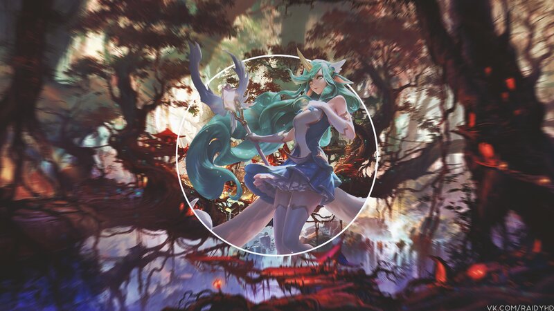 Green-haired Elf Warrior — Teal
