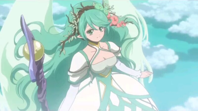 Green-haired Elf Woman — Green, Serene, Afternoon, Anime