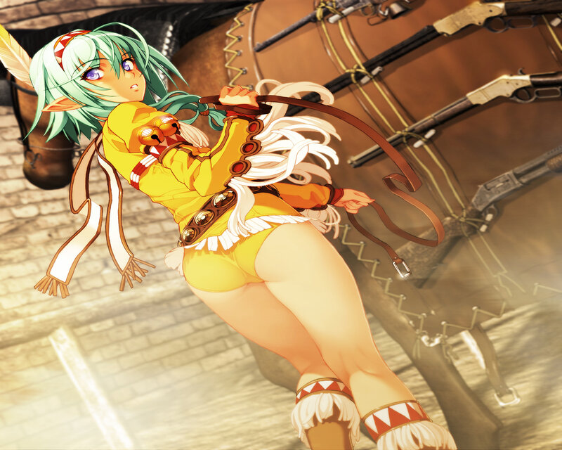 Green-haired Elf Woman — Yellow