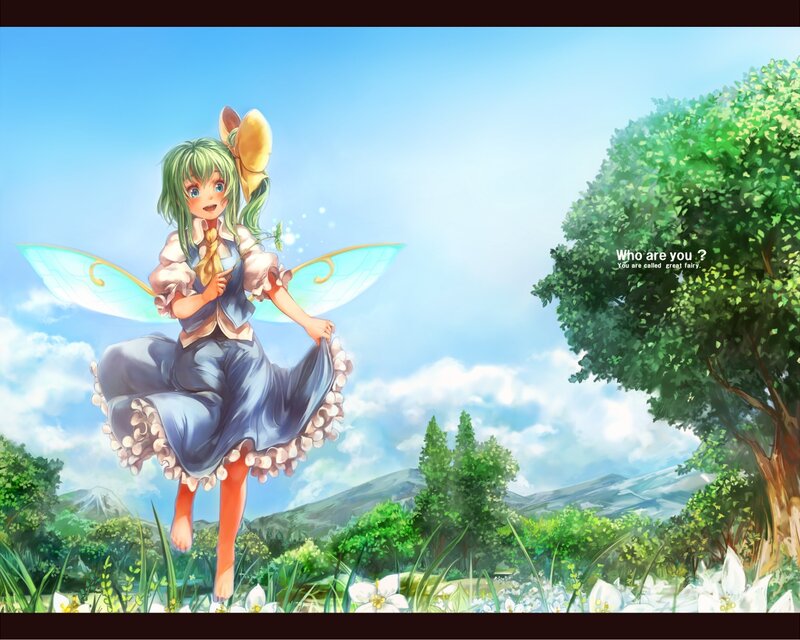 Green-haired Fairy Girl — Blue